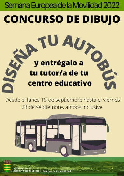 Concurso de dibujo &quot;Diseña tu autobús&quot; Semana Europea de la Movilidad